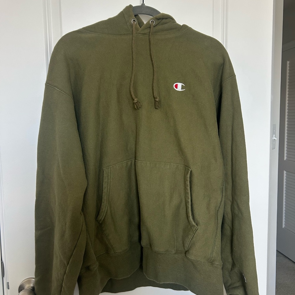 Champion Forest Green Pullover Hoodie